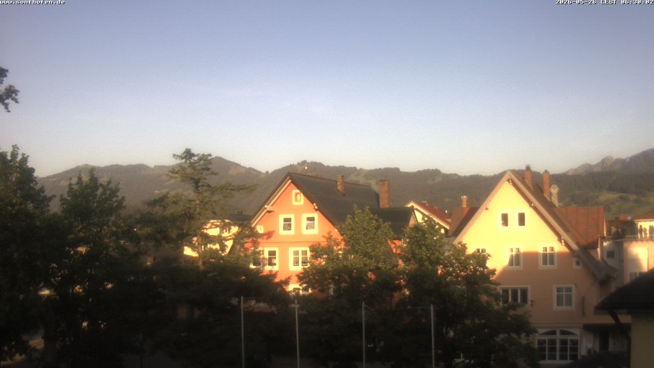 Archiv Foto Webcam Rathausplatz in Sonthofen