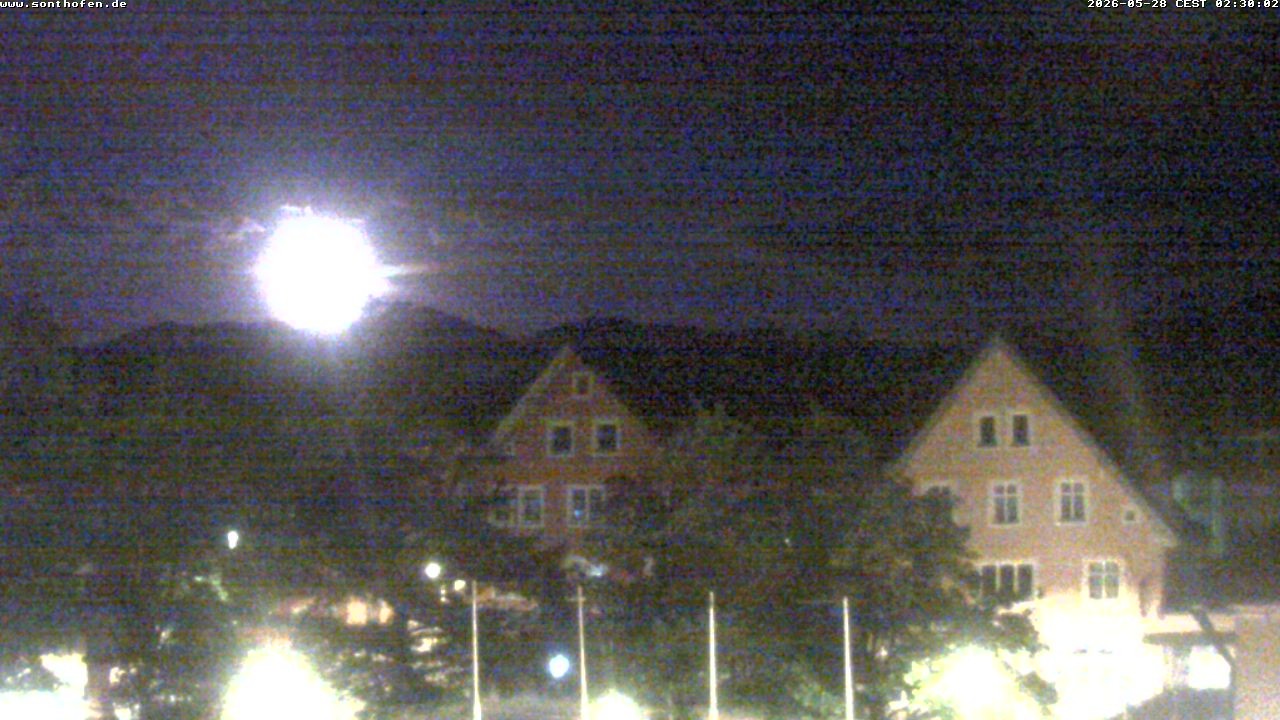 Archived image Webcam Town Hall Square of Sonthofen