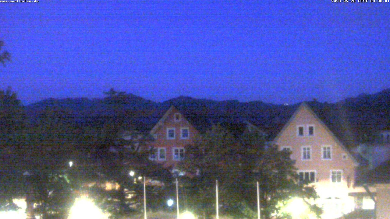 Archived image Webcam Town Hall Square of Sonthofen