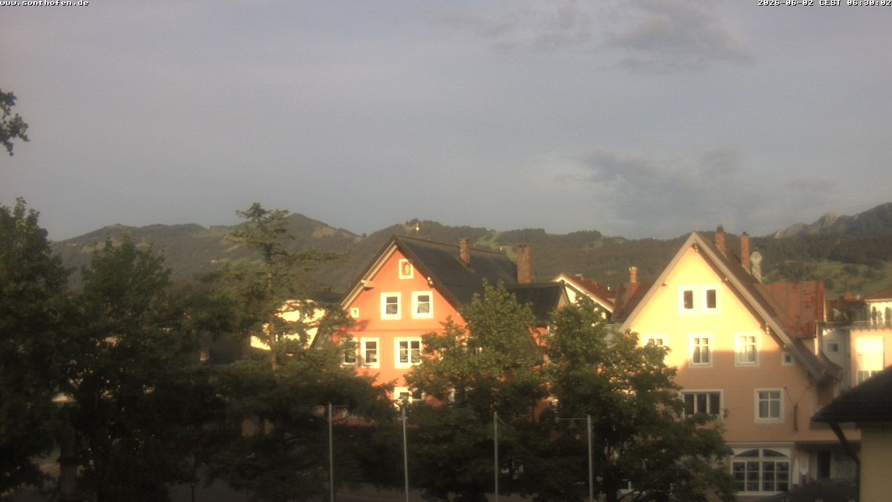 Archiv Foto Webcam Rathausplatz in Sonthofen