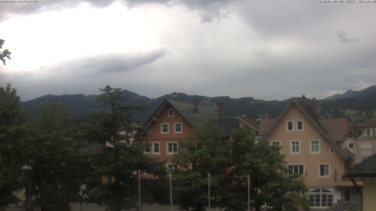 Archiv Foto Webcam Rathausplatz in Sonthofen