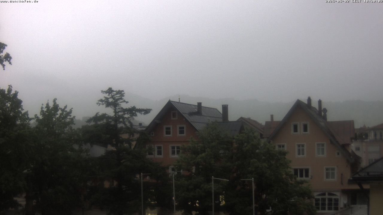 Archiv Foto Webcam Rathausplatz in Sonthofen
