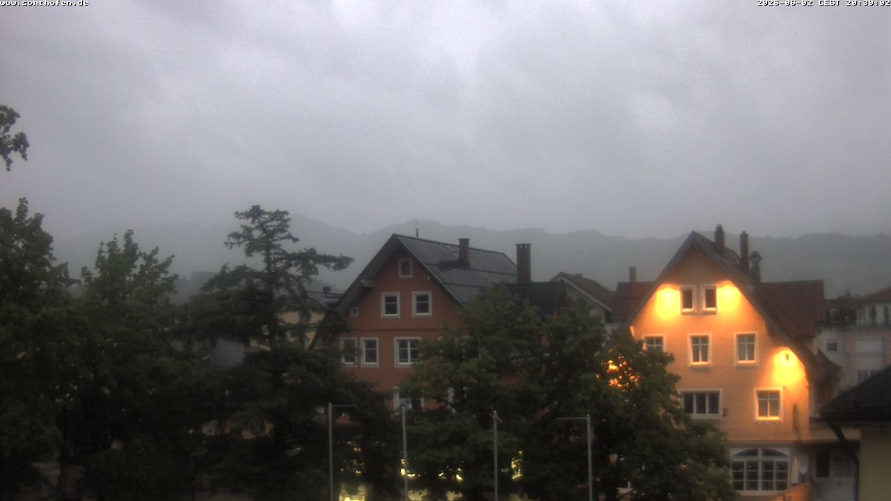Archiv Foto Webcam Rathausplatz in Sonthofen