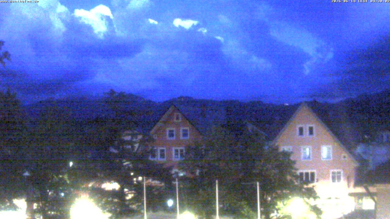 Archiv Foto Webcam Rathausplatz in Sonthofen