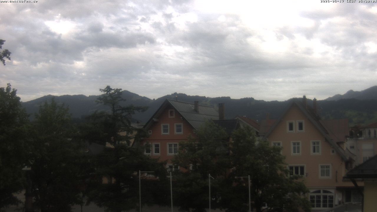 Archiv Foto Webcam Rathausplatz in Sonthofen