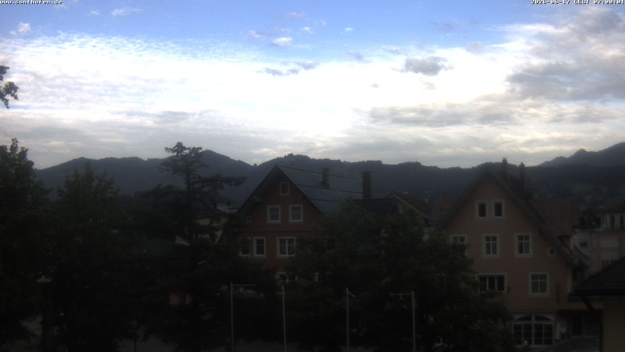 Archiv Foto Webcam Rathausplatz in Sonthofen