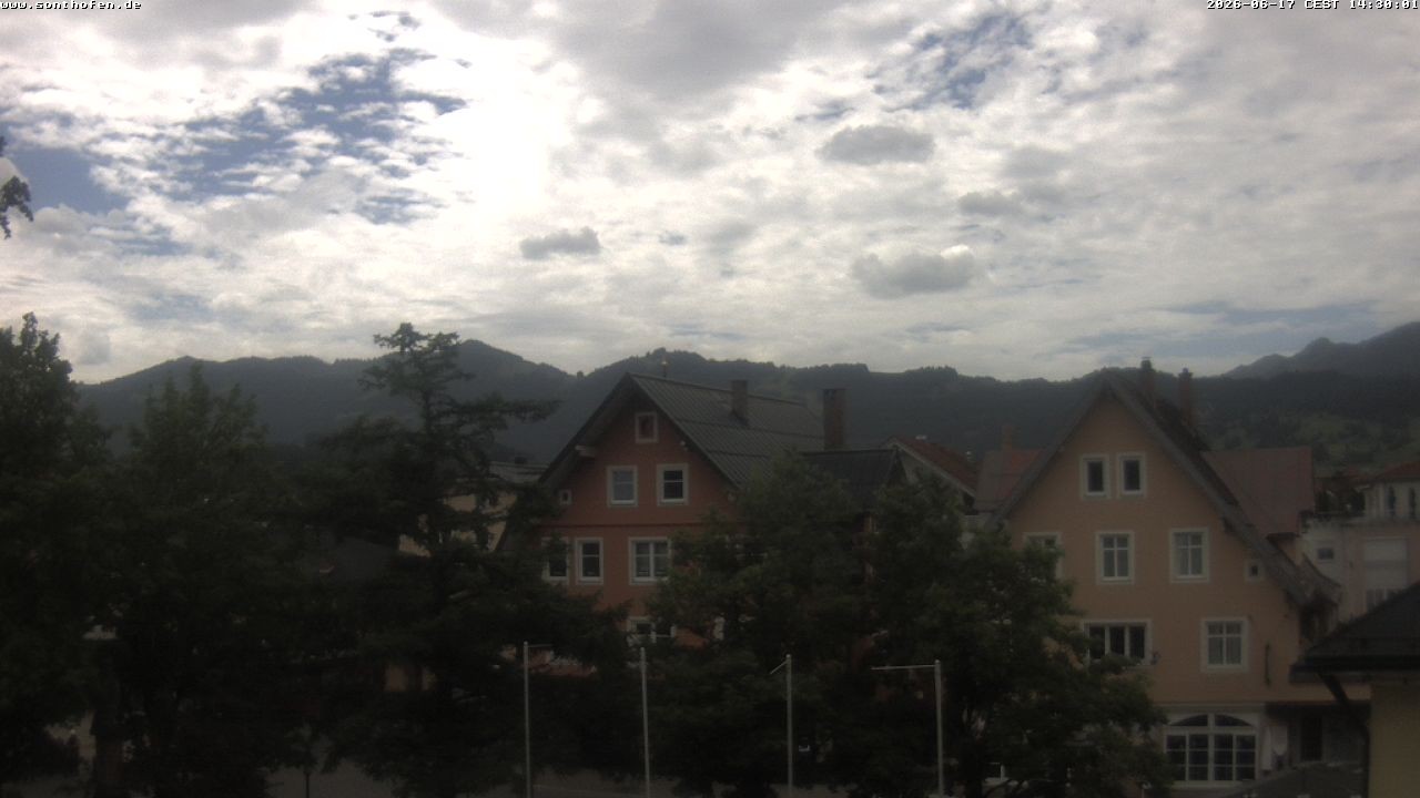 Archiv Foto Webcam Rathausplatz in Sonthofen