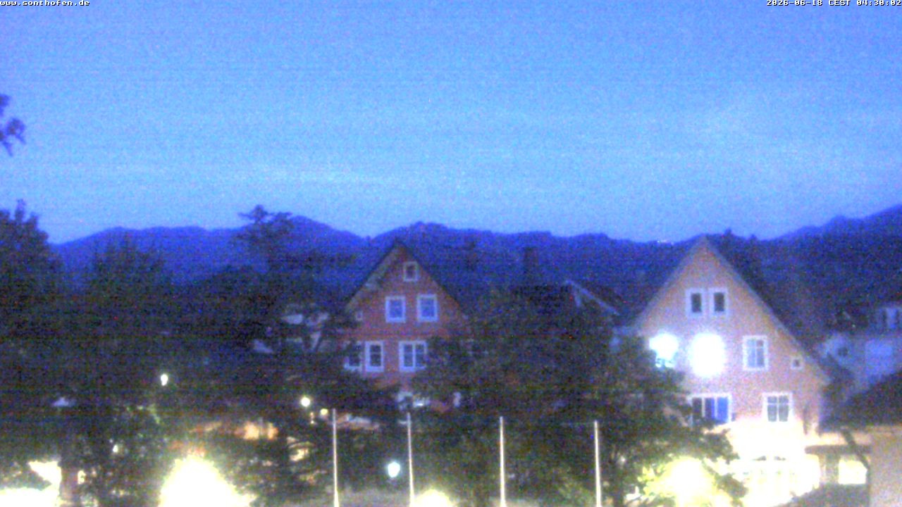 Archiv Foto Webcam Rathausplatz in Sonthofen
