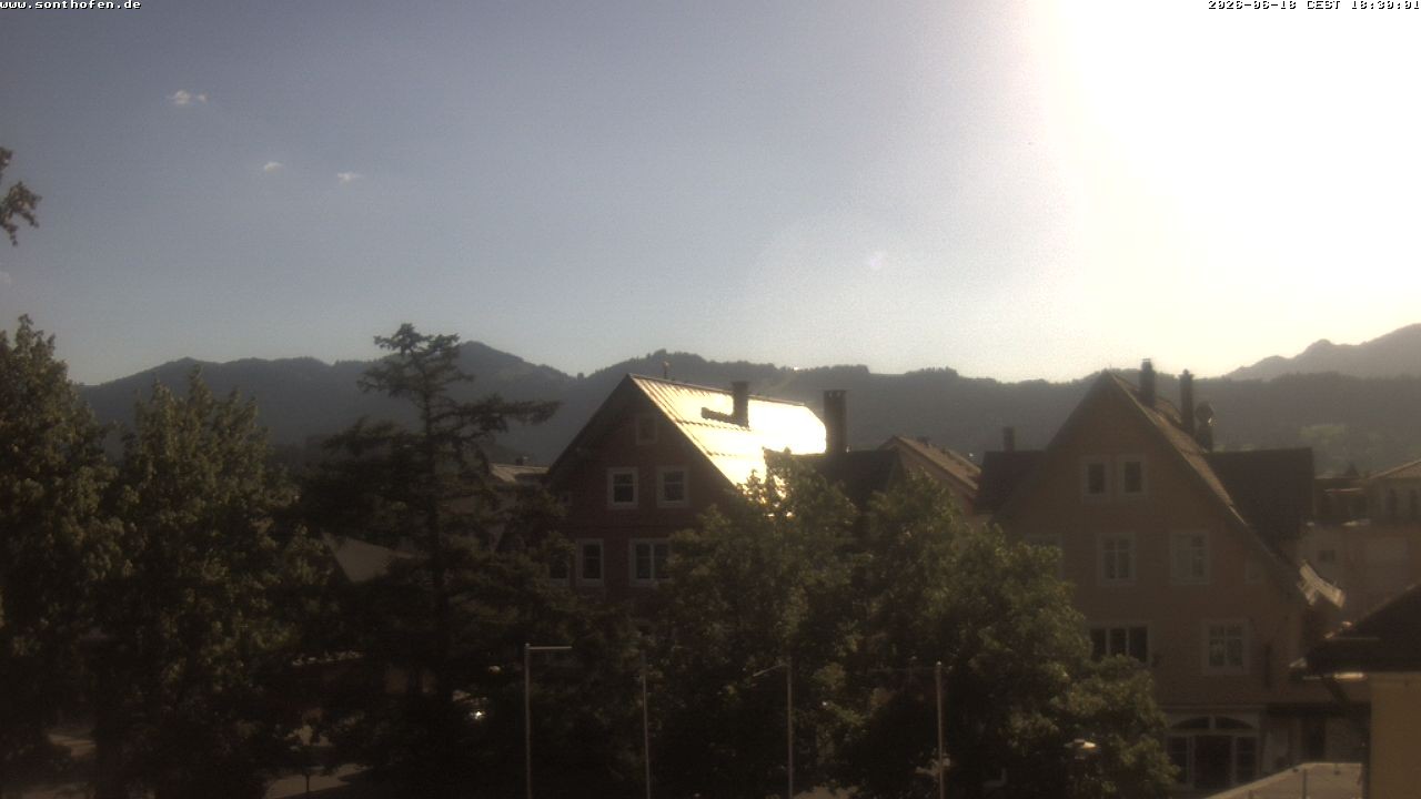 Archiv Foto Webcam Rathausplatz in Sonthofen