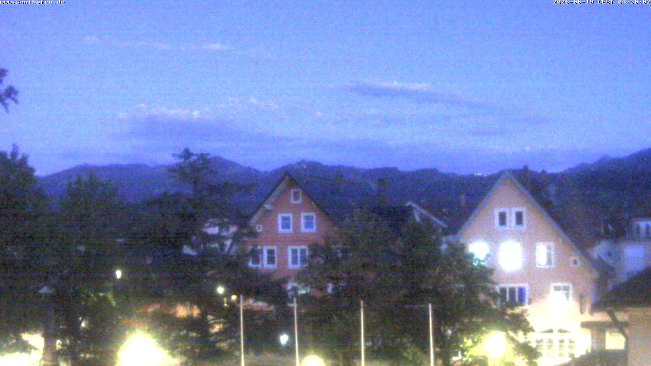 Archiv Foto Webcam Rathausplatz in Sonthofen