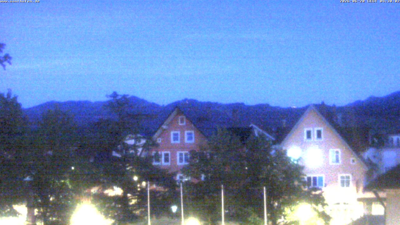 Archiv Foto Webcam Rathausplatz in Sonthofen