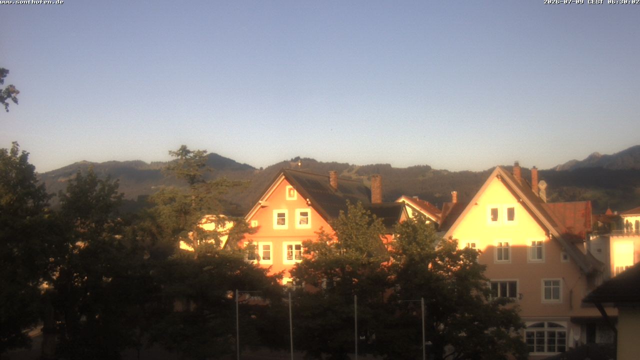 Archiv Foto Webcam Rathausplatz in Sonthofen