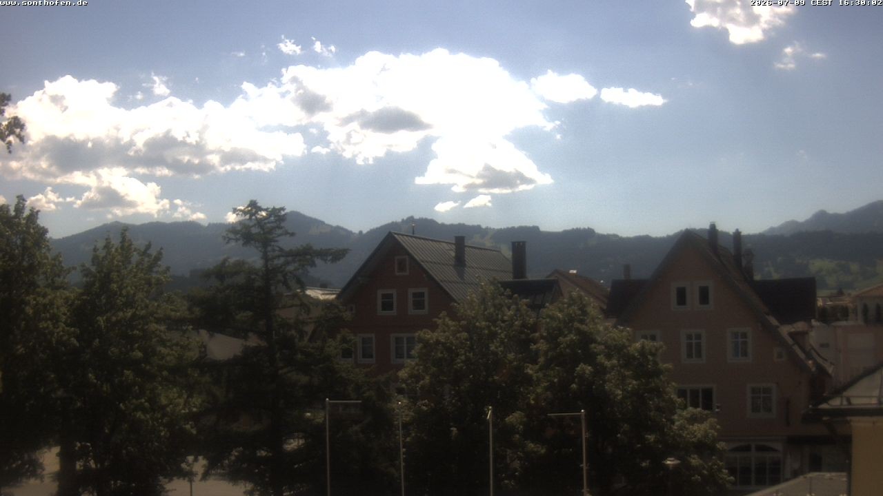 Archiv Foto Webcam Rathausplatz in Sonthofen