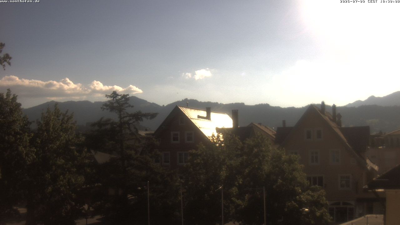 Archiv Foto Webcam Rathausplatz in Sonthofen