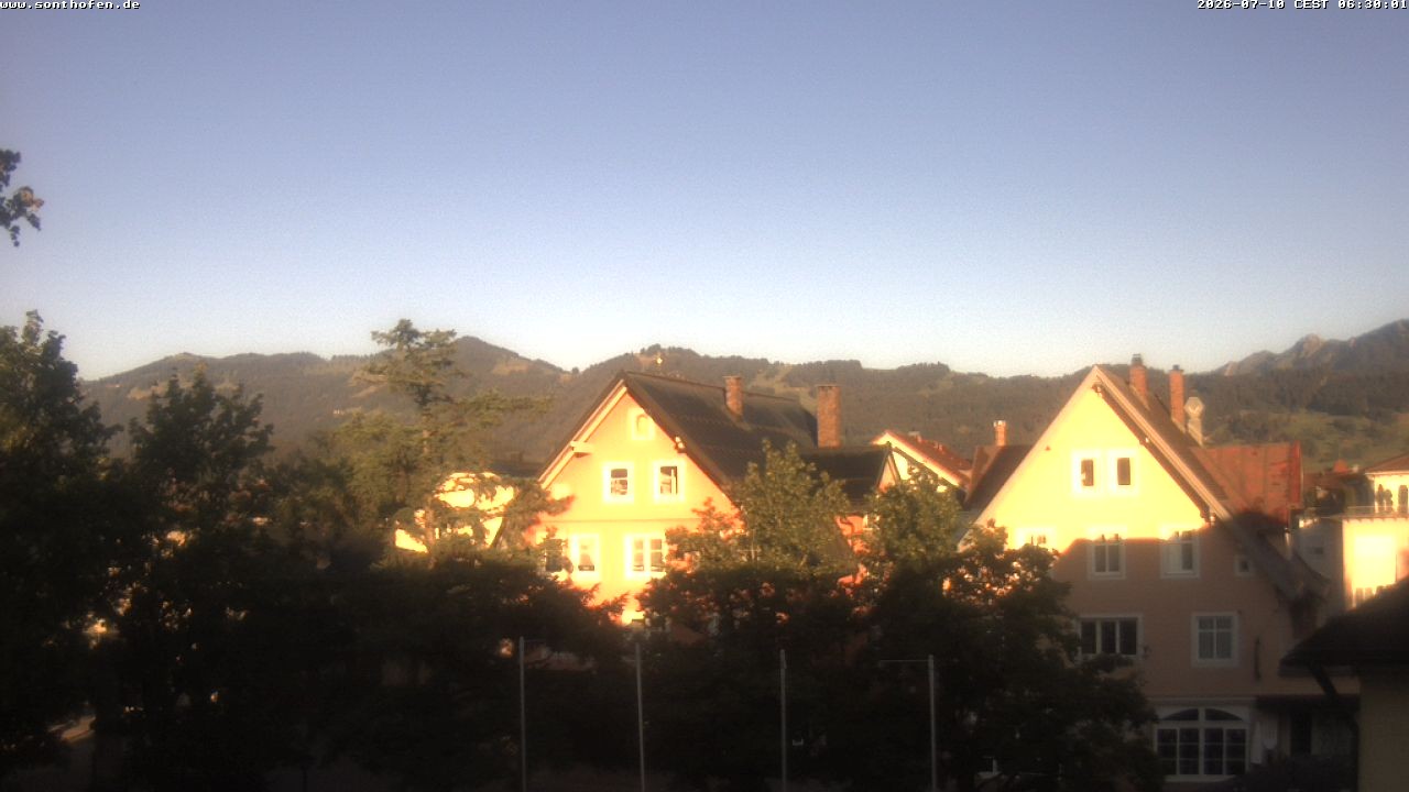 Archiv Foto Webcam Rathausplatz in Sonthofen