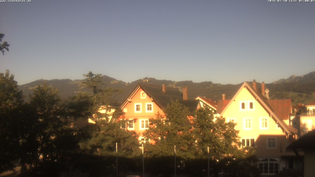 Archiv Foto Webcam Rathausplatz in Sonthofen