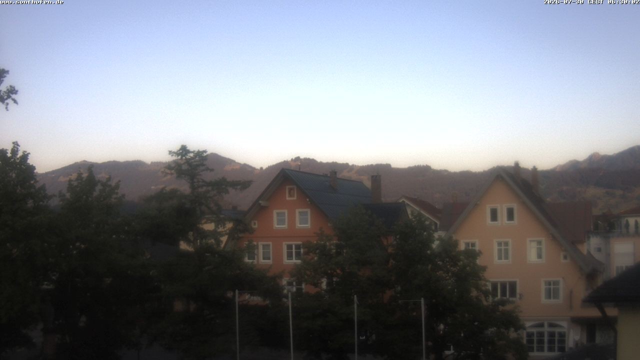 Archiv Foto Webcam Rathausplatz in Sonthofen
