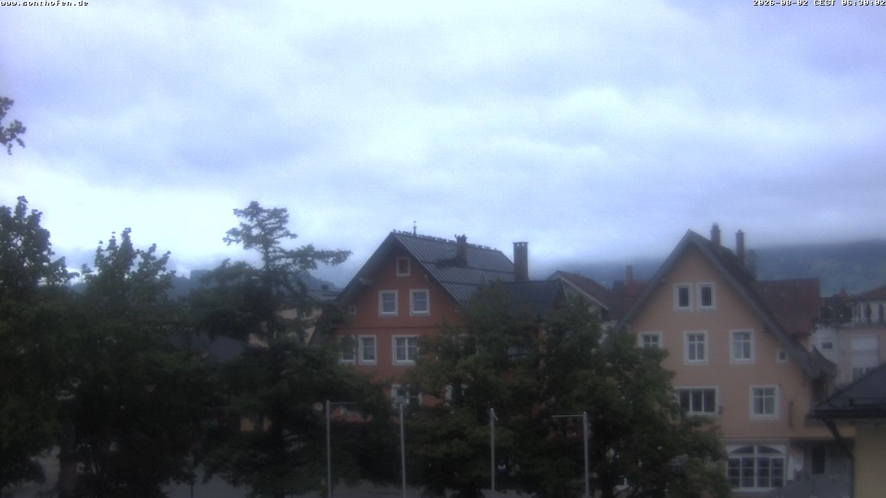 Archived image Webcam Town Hall Square of Sonthofen