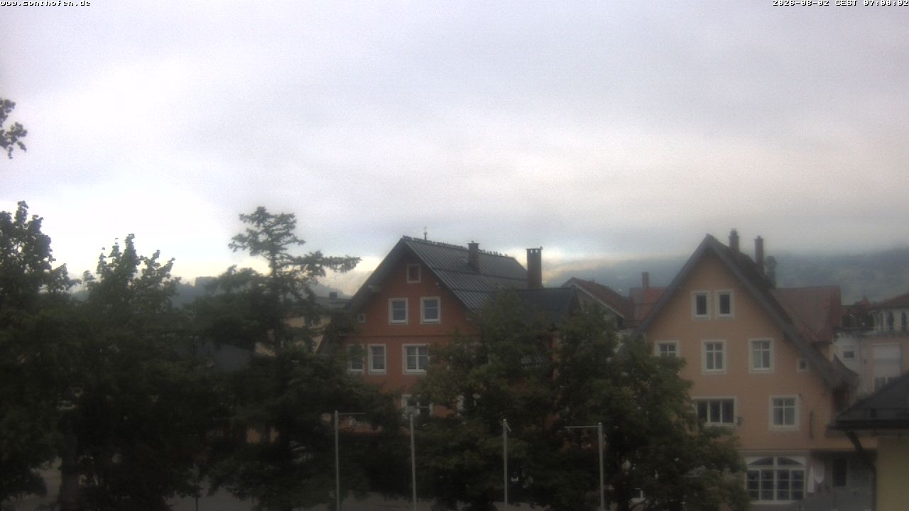 Archiv Foto Webcam Rathausplatz in Sonthofen