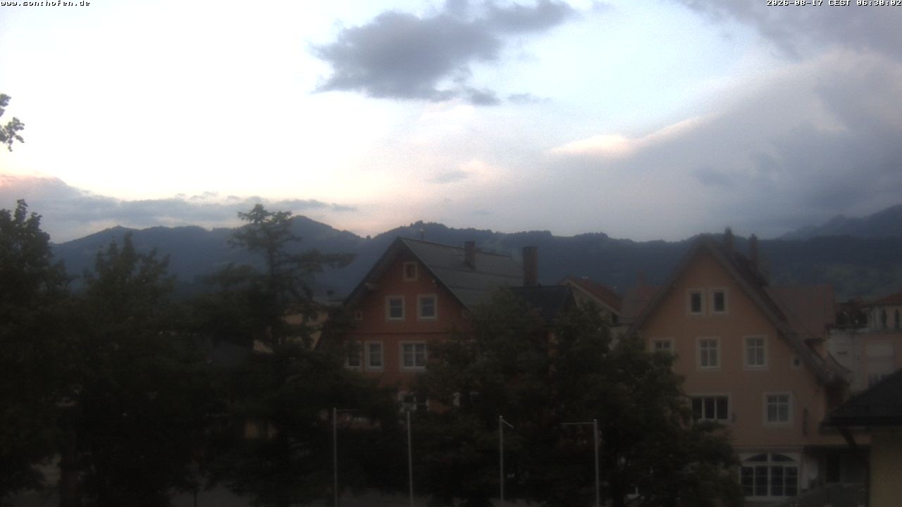 Archiv Foto Webcam Rathausplatz in Sonthofen