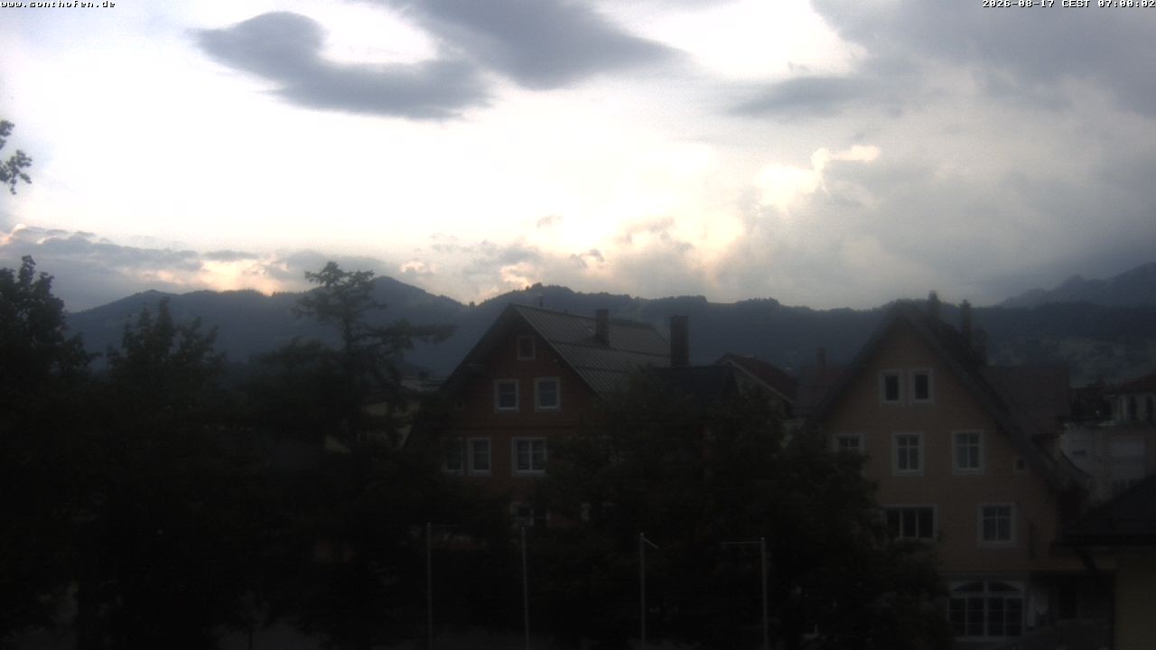 Archiv Foto Webcam Rathausplatz in Sonthofen