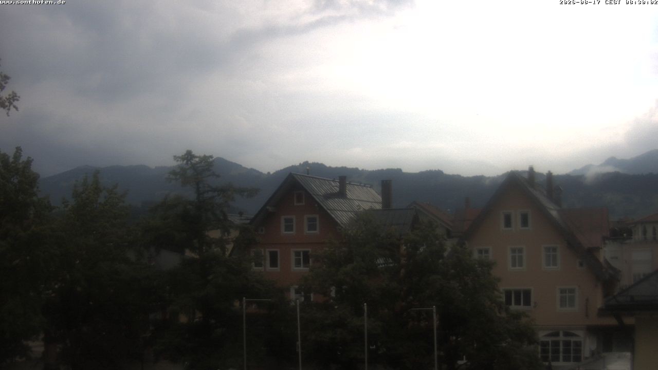 Archiv Foto Webcam Rathausplatz in Sonthofen