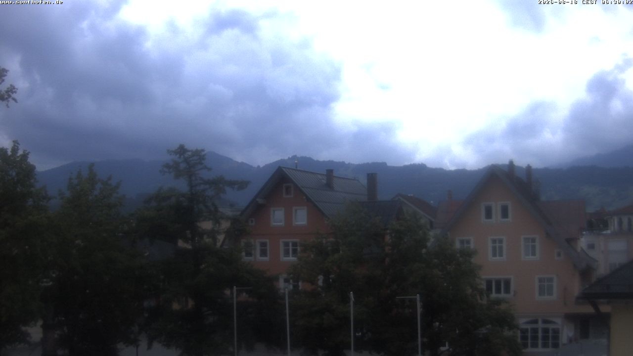 Archiv Foto Webcam Rathausplatz in Sonthofen