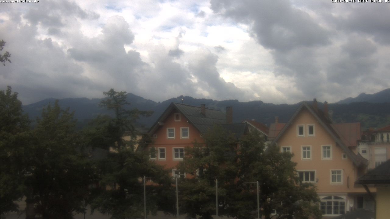 Archiv Foto Webcam Rathausplatz in Sonthofen