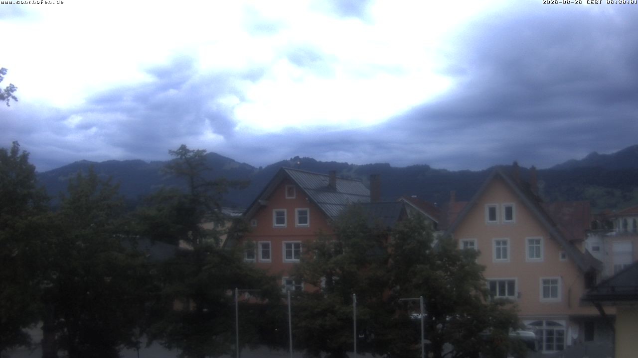 Archived image Webcam Town Hall Square of Sonthofen