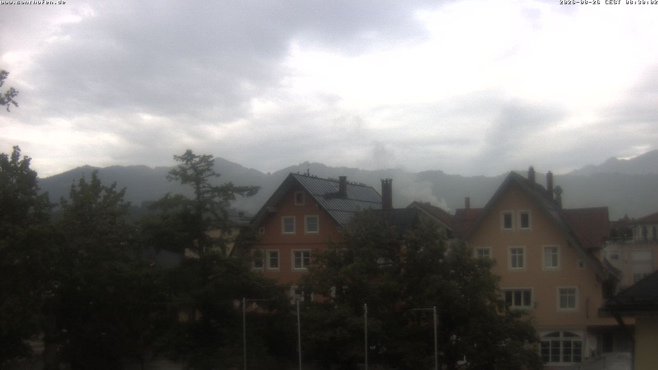 Archived image Webcam Town Hall Square of Sonthofen