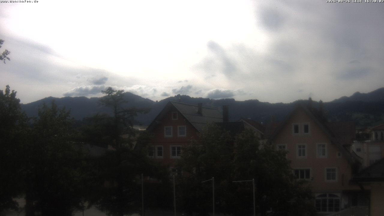 Archived image Webcam Town Hall Square of Sonthofen