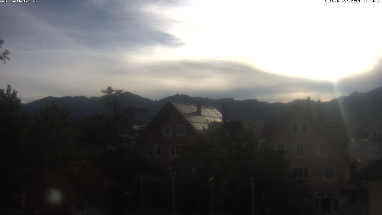 Archived image Webcam Town Hall Square of Sonthofen