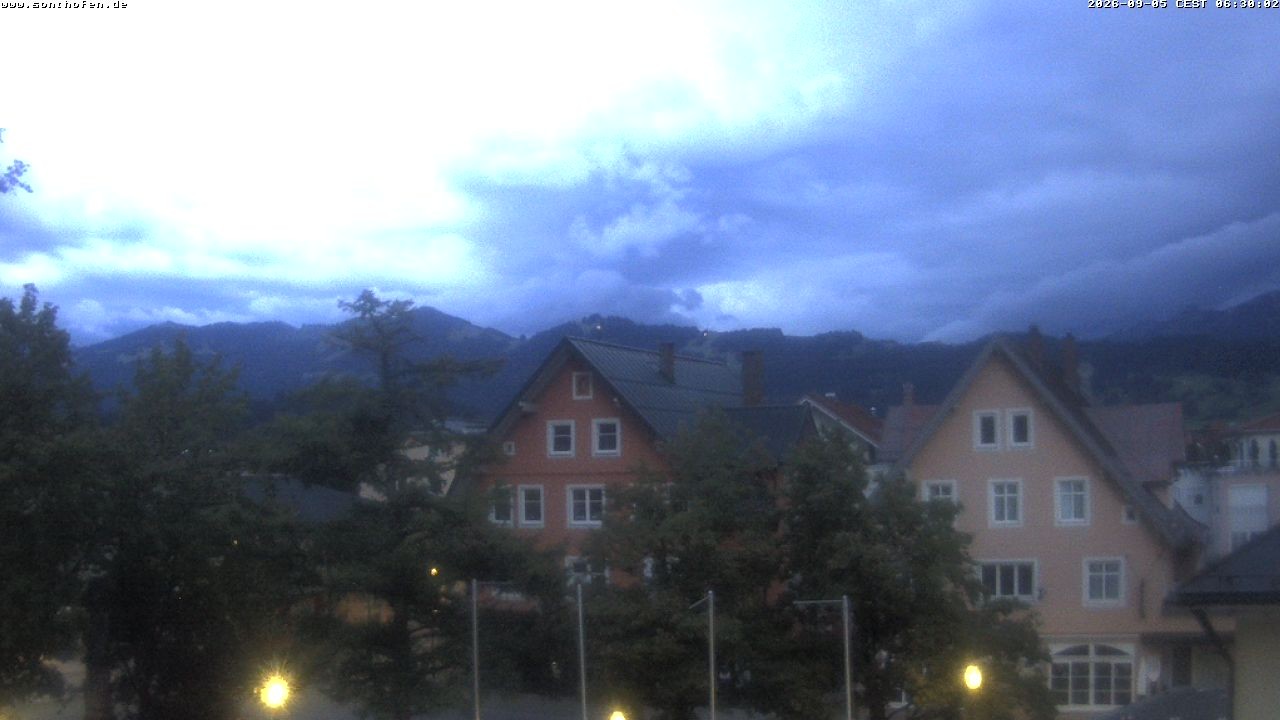 Archiv Foto Webcam Rathausplatz in Sonthofen