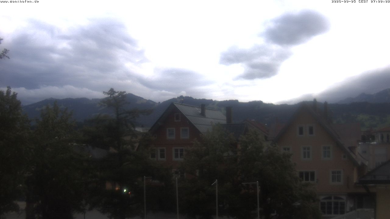 Archiv Foto Webcam Rathausplatz in Sonthofen