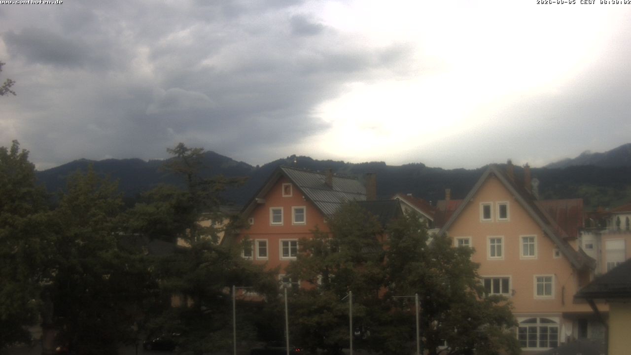 Archiv Foto Webcam Rathausplatz in Sonthofen