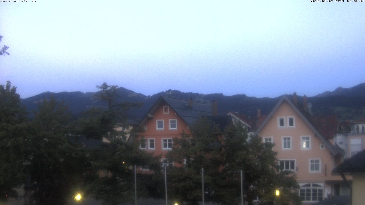 Archiv Foto Webcam Rathausplatz in Sonthofen
