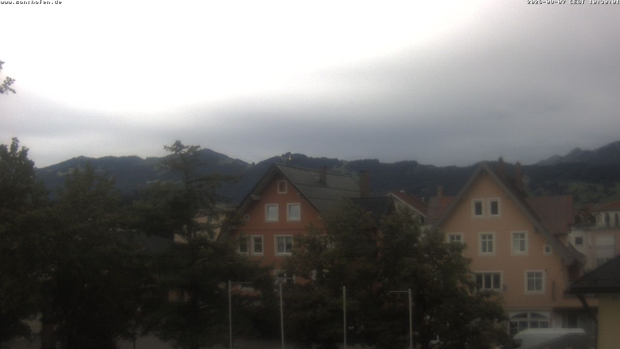 Archiv Foto Webcam Rathausplatz in Sonthofen