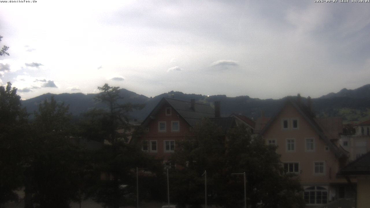 Archiv Foto Webcam Rathausplatz in Sonthofen