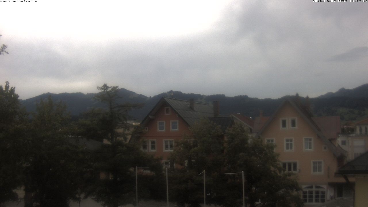 Archiv Foto Webcam Rathausplatz in Sonthofen