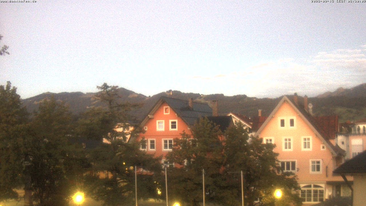 Archiv Foto Webcam Rathausplatz in Sonthofen