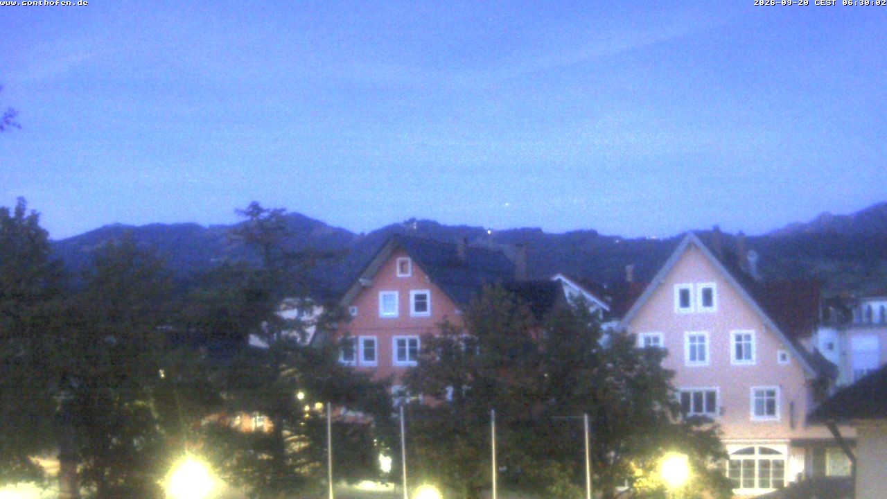 Archiv Foto Webcam Rathausplatz in Sonthofen