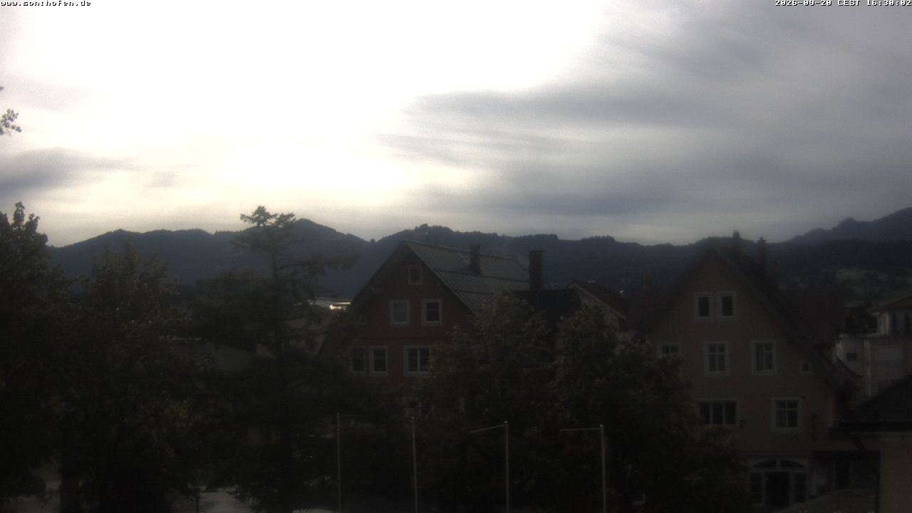 Archiv Foto Webcam Rathausplatz in Sonthofen