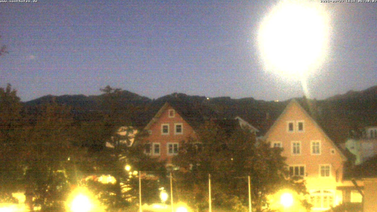 Archiv Foto Webcam Rathausplatz in Sonthofen