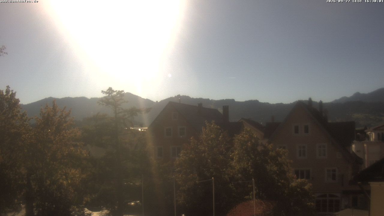 Archiv Foto Webcam Rathausplatz in Sonthofen
