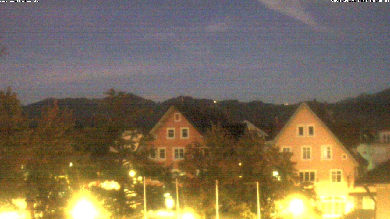Archiv Foto Webcam Rathausplatz in Sonthofen