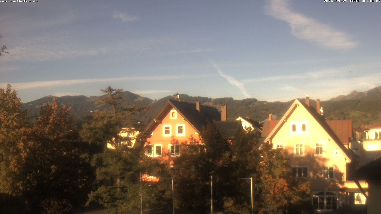 Archiv Foto Webcam Rathausplatz in Sonthofen