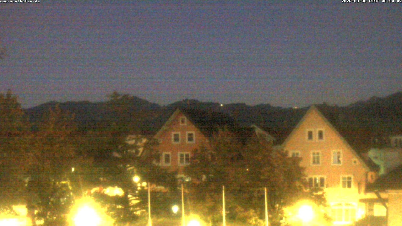Archiv Foto Webcam Rathausplatz in Sonthofen