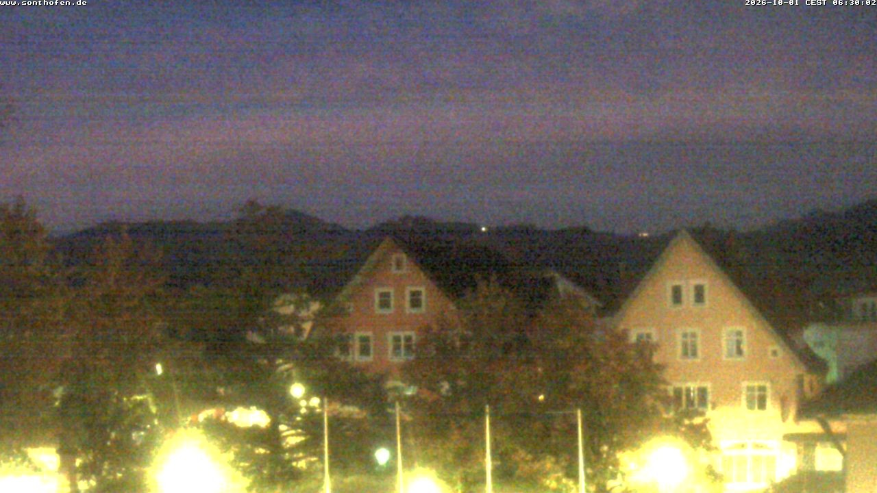 Archiv Foto Webcam Rathausplatz in Sonthofen