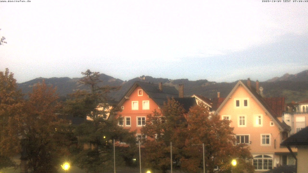 Archiv Foto Webcam Rathausplatz in Sonthofen