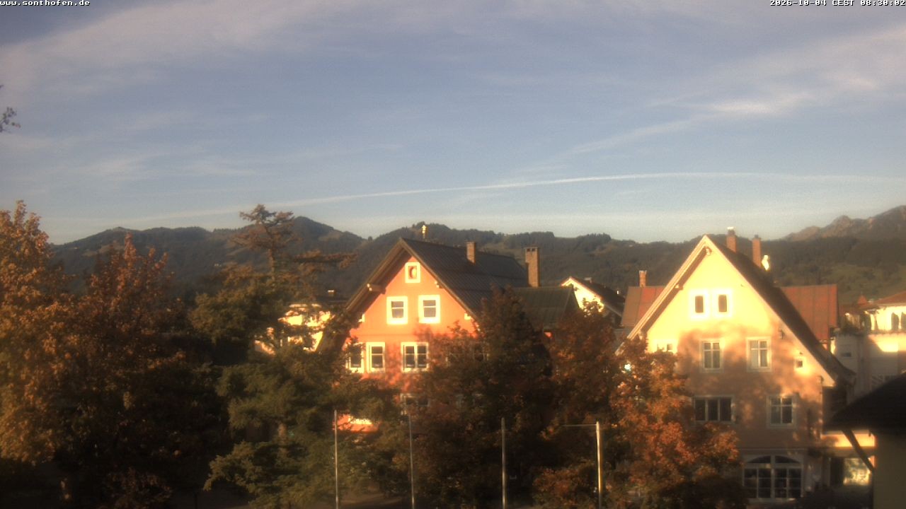 Archiv Foto Webcam Rathausplatz in Sonthofen